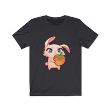 Load image into Gallery viewer, Rabbit Holding Strawberry - Unisex Short Sleeve Tee