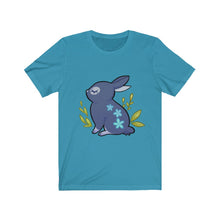 Load image into Gallery viewer, Flowered Rabbit - Unisex Short Sleeve Tee