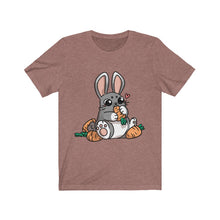 Load image into Gallery viewer, Carrot Chomping Rabbit - Unisex Short Sleeve Tee