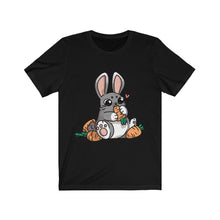 Load image into Gallery viewer, Carrot Chomping Rabbit - Unisex Short Sleeve Tee