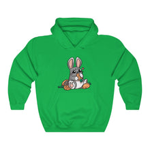 Load image into Gallery viewer, Carrot Chomping Rabbit - Unisex Heavy Hooded Sweatshirt
