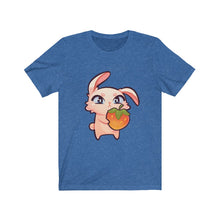Load image into Gallery viewer, Rabbit Holding Strawberry - Unisex Short Sleeve Tee