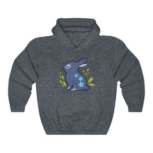 Load image into Gallery viewer, Flowered Rabbit - Unisex Heavy Hooded Sweatshirt