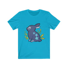 Load image into Gallery viewer, Flowered Rabbit - Unisex Short Sleeve Tee