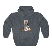 Load image into Gallery viewer, Carrot Chomping Rabbit - Unisex Heavy Hooded Sweatshirt