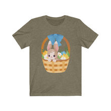 Load image into Gallery viewer, Basket Gift Rabbit - Unisex Short Sleeve Tee