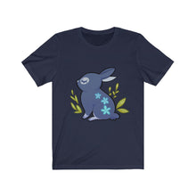 Load image into Gallery viewer, Flowered Rabbit - Unisex Short Sleeve Tee