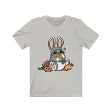 Load image into Gallery viewer, Carrot Chomping Rabbit - Unisex Short Sleeve Tee