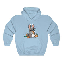 Load image into Gallery viewer, Carrot Chomping Rabbit - Unisex Heavy Hooded Sweatshirt
