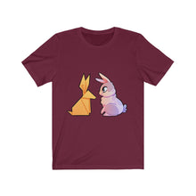 Load image into Gallery viewer, Origami Reflection Rabbit - Unisex Short Sleeve Tee