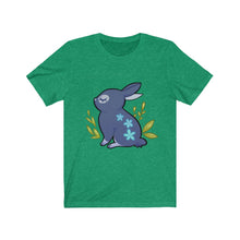 Load image into Gallery viewer, Flowered Rabbit - Unisex Short Sleeve Tee