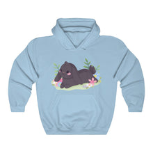 Load image into Gallery viewer, Rabbit Laying in Flowers - Unisex Heavy Hooded Sweatshirt
