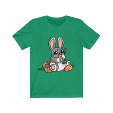 Load image into Gallery viewer, Carrot Chomping Rabbit - Unisex Short Sleeve Tee
