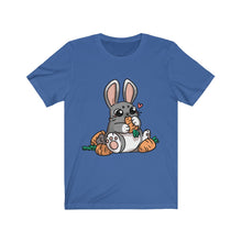 Load image into Gallery viewer, Carrot Chomping Rabbit - Unisex Short Sleeve Tee
