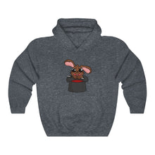 Load image into Gallery viewer, Magic Rabbit in Hat - Unisex Heavy Hooded Sweatshirt