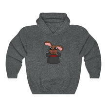 Load image into Gallery viewer, Magic Rabbit in Hat - Unisex Heavy Hooded Sweatshirt
