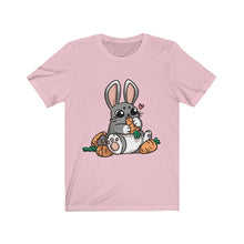 Load image into Gallery viewer, Carrot Chomping Rabbit - Unisex Short Sleeve Tee