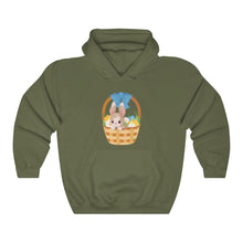 Load image into Gallery viewer, Basket Gift Rabbit - Unisex Heavy Hooded Sweatshirt