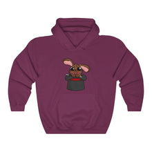Load image into Gallery viewer, Magic Rabbit in Hat - Unisex Heavy Hooded Sweatshirt