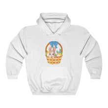 Load image into Gallery viewer, Basket Gift Rabbit - Unisex Heavy Hooded Sweatshirt