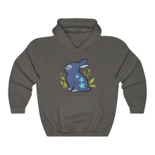 Load image into Gallery viewer, Flowered Rabbit - Unisex Heavy Hooded Sweatshirt