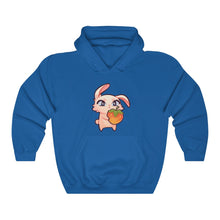 Load image into Gallery viewer, Rabbit Holding Strawberry - Unisex Heavy Hooded Sweatshirt