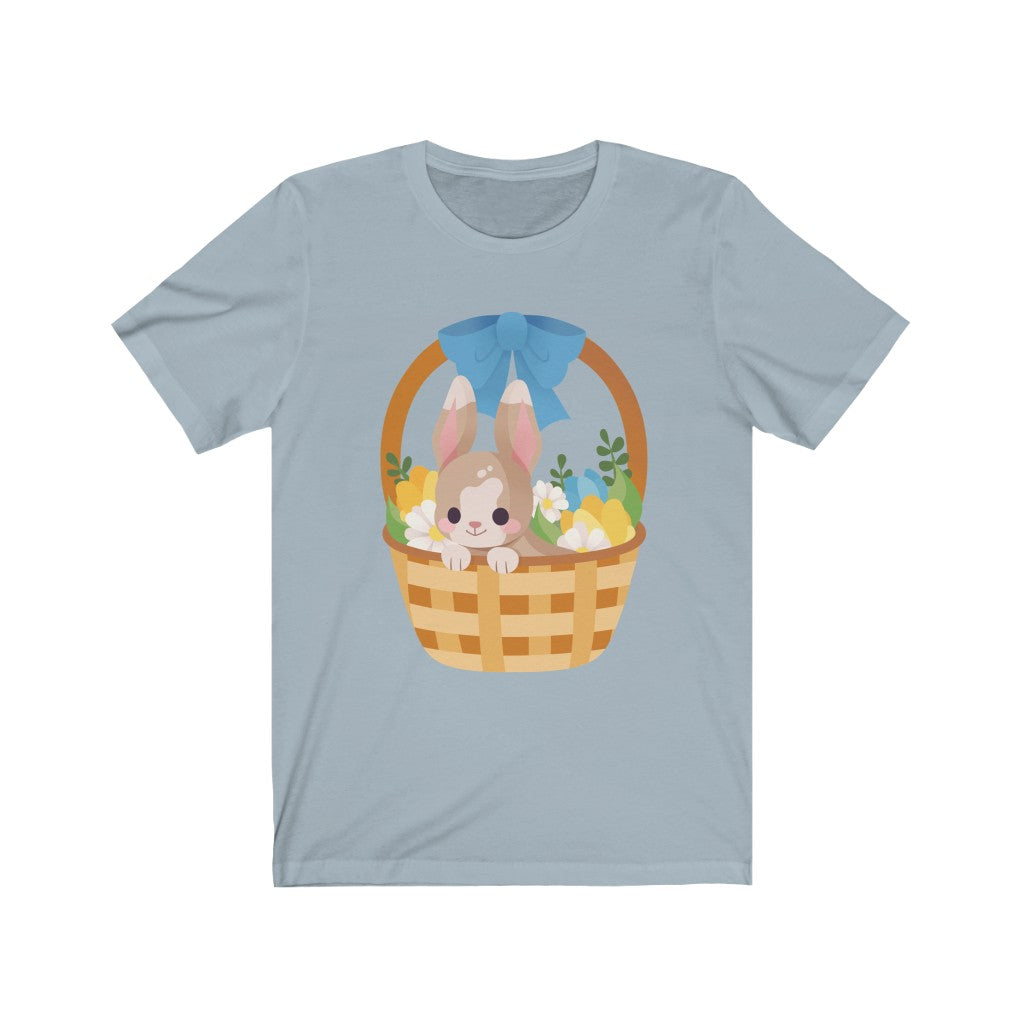 Basket Gift Rabbit - Unisex Short Sleeve Tee