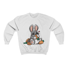Load image into Gallery viewer, Carrot Chomping Rabbit - Unisex Heavy Sweatshirt
