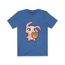 Load image into Gallery viewer, Rabbit Holding Strawberry - Unisex Short Sleeve Tee
