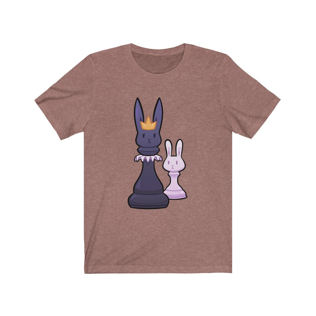 Chess Queen Rabbit - Unisex Short Sleeve Tee