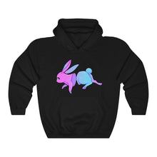 Load image into Gallery viewer, Divided Rabbit - Unisex Heavy Hooded Sweatshirt

