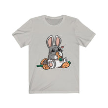 Load image into Gallery viewer, Carrot Chomping Rabbit - Unisex Short Sleeve Tee
