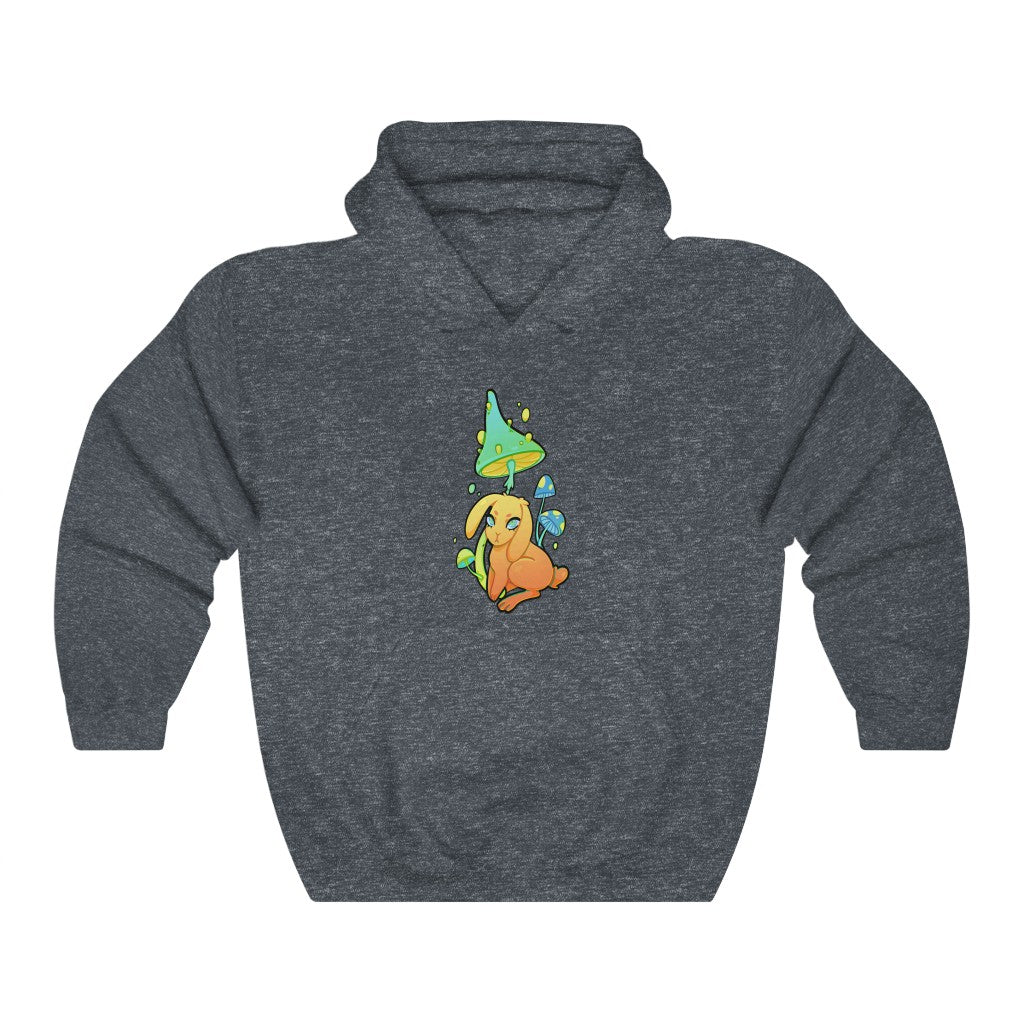 Mushroom Rabbit - Unisex Heavy Hooded Sweatshirt
