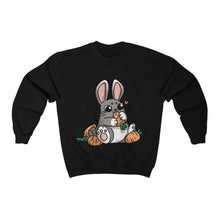 Load image into Gallery viewer, Carrot Chomping Rabbit - Unisex Heavy Sweatshirt
