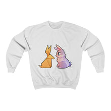 Load image into Gallery viewer, Origami Reflection Rabbit - Unisex Heavy Sweatshirt
