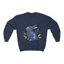 Load image into Gallery viewer, Flowered Rabbit - Unisex Heavy Sweatshirt
