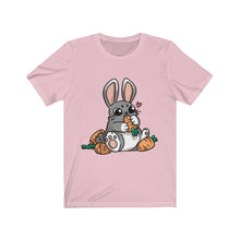 Load image into Gallery viewer, Carrot Chomping Rabbit - Unisex Short Sleeve Tee
