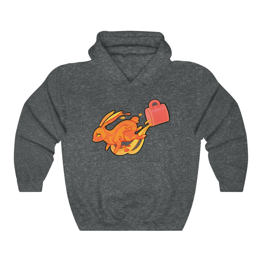 Spilt Lava Rabbit - Unisex Heavy Hooded Sweatshirt