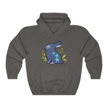 Load image into Gallery viewer, Flowered Rabbit - Unisex Heavy Hooded Sweatshirt
