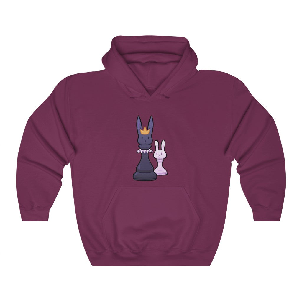 Chess Queen Rabbit - Unisex Heavy Hooded Sweatshirt